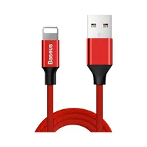 Cable Baseus CALYW-A09 USB-A A Lightning 1.8M Rojo - Negro