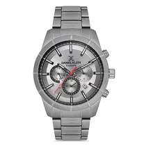 Relogio Analógico Masculino Daniel Klein DK.1.12718-4 Exclusive Gents / Pulseira de Aço Inoxidável - Cinza