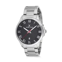 Relógio Analógico Masculino Daniel Klein Premium DK12135-1 - Prata e Preto