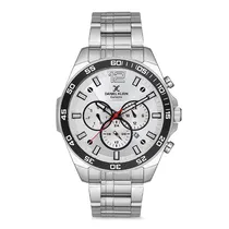 Relogio Analógico Masculino Daniel Klein DK.1.12734-1 Exclusive Gents / Pulseira de Aço Inoxidável - Prata/Preto