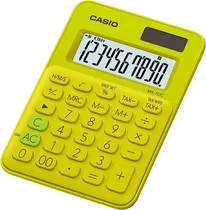 Calculadora Casio MS-7UC-YG (10 Dígitos) - Verde Claro