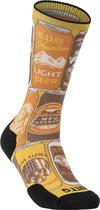 Meias 5.11 Tactical Sock & Awe Crew 99 Beers Sock 10041DI-116 Battle Brown (1 Par)