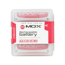 Pilha Mox MOB4AA23 - AA - 2300MAH - 4 Unidades - Recarregável