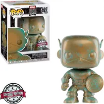 Funko Pop Marvel 80TH Captain America Patina *Ex* 497