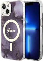Capa Guess para iPhone 11 GUHMN61HTMRSU - Golden Marble Purple