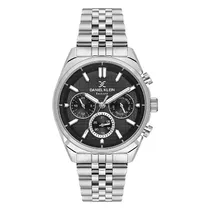 Relogio Analógico Masculino Daniel Klein DK.1.13890-1 Exclusive Gents / Pulseira de Aço Inoxidável - Prata/Preto