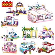 Cogo Bloques Cogo Girls Series Exhibidor X 8 99PCS Plastico 6+ Años Multicolor