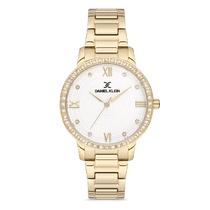 Relogio Analogico Feminino Daniel Klein DK.1.12727-3 Premium Ladies / Pulseira de Aco Inoxidavel - Dourado