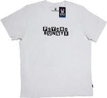 Outlet Camiseta Psycho Bunny B6U334 Masculina - Branca