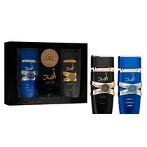 Kit Perfume Lattafa Asad + Asad Zanzibar Eau de Parfum Masculino 2X100ML