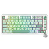 Teclado Gamer Mecanico Redragon K681MG-RGB-Pro Cyrus Pro Mini Wireless / RGB / Ingles - Verde / Branco