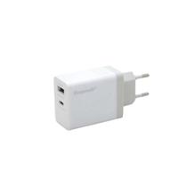 Carregador Ecopower EP-7067 USB-C/USB-A/10W - Branco