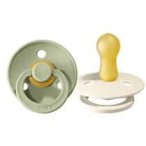 Bibs Set Chupete Caucho Ivory Sage 1