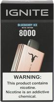 Vape Descartavel Ignite V80 Blueberry Ice 8000 Puffs Metal Edition Rose