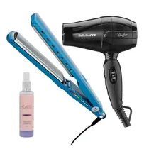 Combo 1 Prancha Iônica XL Babyliss Pro + 1 Secador Bambino Babyliss Pro e Leve Um Protetor Térmico Klasse de Presente