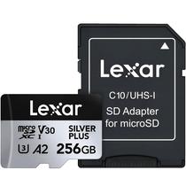 Memoria Micro SD Lexar Professional Silver Plus 205-100MB/s C10 256 GB (LMSSIPL256G-Bnanu)