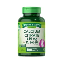 Vitaminas Nature's Truth Calcium Citrate 630MG 100 Cápsulas