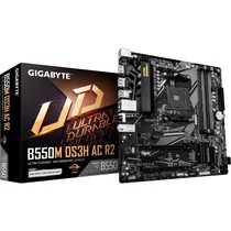 Placa Mãe Gigabyte B550M DS3H Ac R2 AM4 DDR4 Micro ATX