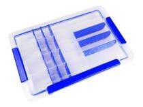 Marine Accesorios MS405 Plastico 22 CM X 35.7 CM X 5 CM Transparente+Azul