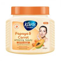 Esfoliante Facial e Corporal Karis Naturals Papaya Carrot Brightening Clarifying 600G