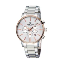 Relógio Analógico Masculino Daniel Klein Exclusive DK11999-4 - Prata/Rosa Ouro