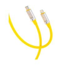 Cabo Lightning/USB-C Xo Q252A Silicone 27W 1M Yellow