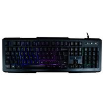 Teclado Gamer Satellite AK-840 USB / Multimidia / RGB / Portugues - Preto