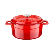 Cacerola de Hierro Fundido Lava LVYTC24EDTK2R 4.49L 24 CM Rojo