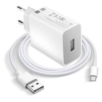 Carregador de Parede Xiaomi 33W MDY-11-Ez / USB-A com Cabo USB-A / USB-C Includo - Branco