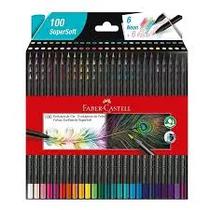 Faber Castell Lapiz Supesoft Caja Carton 100 Colores Negra