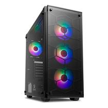 Gabinete Gamer Redragon GC-606BK-3RGB Wheeljack 3 Fan RGB - Preto