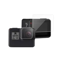 Protetor de Tela de Vidro Temperado Gopro Hero 5 6 7 Preto para Lente de Câmera e Tela LCD