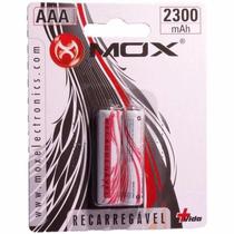 Pilha Mox AAA Recarregavel 2300 Mah - 2 Unidades