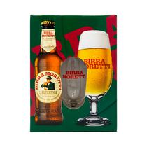 Cerveza Birra Moretti Pack 4 Unidades 330ML + 1 Copa