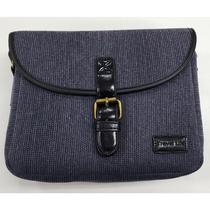 Bolsa Vintage p/Camera Azul