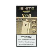 Dispositivo Descartavel Ignite V250 25000 Puffs Gold Banana Ice