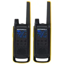 Walkie Talkie Ie Motorola T470 FRS / GMRS / 35 Milhas / Bivolt - Preto / Amarelo