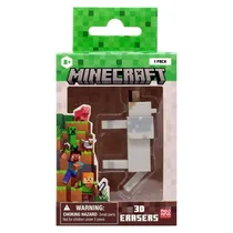 Boneco Minecraft 3D Eraser Wolf 42402
