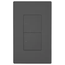 Interruptor de Parede Inteligente Smart Sonoff Switchman M5-2C-120 + DR 7001 Wi-Fi/Bluetooth/2 Botões - Dim Grey