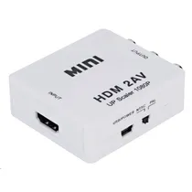 Adaptador Mini HDMI A 2 VGA Con Audio FHD 1080P - Branco