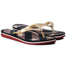 Chinelo Tommy Hilfiger Feminina FW0FW02384403-403 38 Azul Marinho