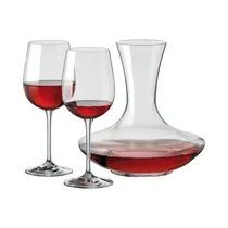 Set de Copas + Decantador Bohemia Strix 580/1500ML 7 Piezas
