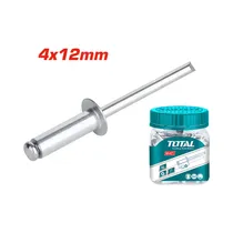 Remache de Extremo Abierto Total WJRT4001211 4X12MM 180 Piezas