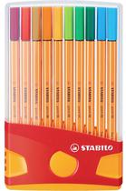 Caneta Fineliner Stabilo Point 88 0.4 MM 8820-031 - (20 Cores)