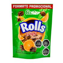 Chocolate Costa Rolls com Mix Crocante Sabor Laranja Pacote 80G