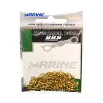 Girador Marine Brass Barriel Swivel Gold Nº11 50 Piezas