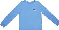 Outlet Camiseta Manga Longa Vineyard Vines 7V001655 Masculina - Azul Ceu