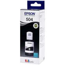 Tinta Epson T504 120 C13T03N12A para Impressoras Eco Tank - Preto