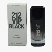 Tester Carolina Herrera 212 Vip Black Edp 100ML Masc