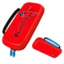 Case Protetor Hyperkin Hard Shell Carrying Miraculous Ladybug para Nintendo Switch - Vermelho